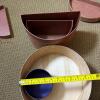 Two Half-Round Hat Boxes and Two Decorative Round Storage Boxes - 13