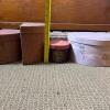 Two Half-Round Hat Boxes and Two Decorative Round Storage Boxes - 14