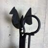 Wrought Iron Adjustable Rooster-Form Rushlight Candle Holder - 3