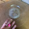 Cut Glass Dessert Cups and Plates with Etched Leaf Pattern - Twelve Piece Set - 5