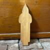 Painted Wooden Folk Art Santa Claus Figure - 2
