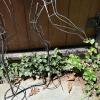 Pair of Wire Frame Metal Garden Stake Figures - 5