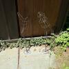 Pair of Wire Frame Metal Garden Stake Figures - 6