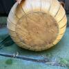 Large Wooden Farm Basket with Leather Handles - 4