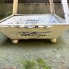 White Painted Metal Planter with Pyramidal Trellis - 4