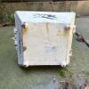 White Painted Metal Planter with Pyramidal Trellis - 6