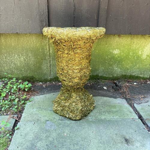 Decorative Faux Moss Plant Pedestal