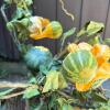 Three Wicker Wall Baskets With Faux Gourd and Leaf Arrangements - 7