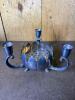Reed & Barton 363 Silverplate Flower Frog Candelabra