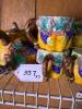Nantucket Majolica-Style Pumpkin Teapot with Cups - 9