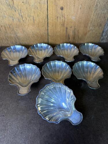Shell-Shaped Silver-Plated Dishes in the Victorian Manner