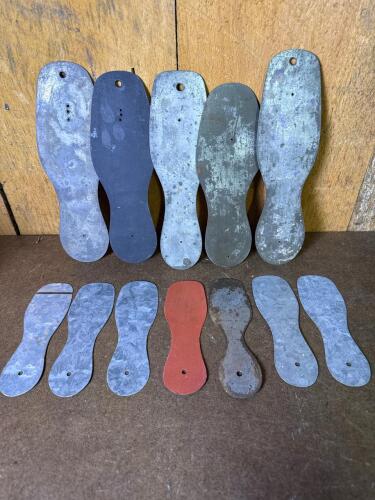 Vintage Metal Shoe Repair Sole Templates Assortment