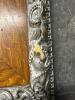 Ornate Victorian-Style Wood and Pressed Metal Framed Mirror - 3