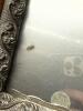 Ornate Victorian-Style Wood and Pressed Metal Framed Mirror - 4