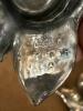 Pair of W.B. Mfg. Co. Silverplate Leaf-Form Salt and Pepper Shakers - 2