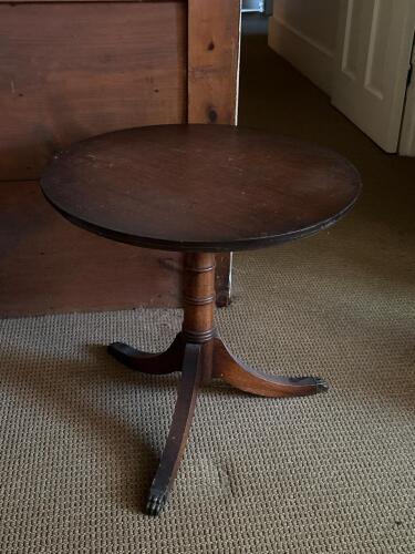 Tripod Pedestal Table With Paw Feet