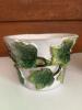 Pair of Majolica-Style Leaf Motif Ceramic Planters - 3