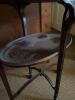 Antique-Style Glass Top Mahogany Vitrine Table - 5