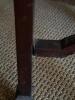 Antique-Style Glass Top Mahogany Vitrine Table - 6