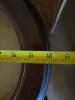 Antique-Style Glass Top Mahogany Vitrine Table - 10