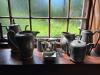 Colonial-Style Pewter Tableware Lot