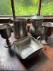Colonial-Style Pewter Tableware Lot - 3