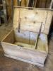 Pine Storage Chest With Divided Interior and Iron Handles - 4