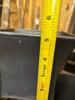 Five Black Metal Tapered Square Planters - 4