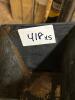 Five Black Metal Tapered Square Planters - 6