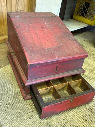 Antique Wooden Cash Drawer