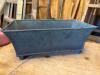 Set of Rectangular and Flared Patinated Metal Planters - 5