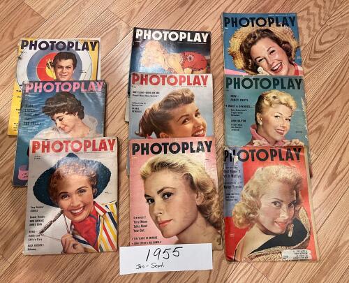 Large Lot of Over 80 Vintage Photoplay Magazine's1950's and 1960's