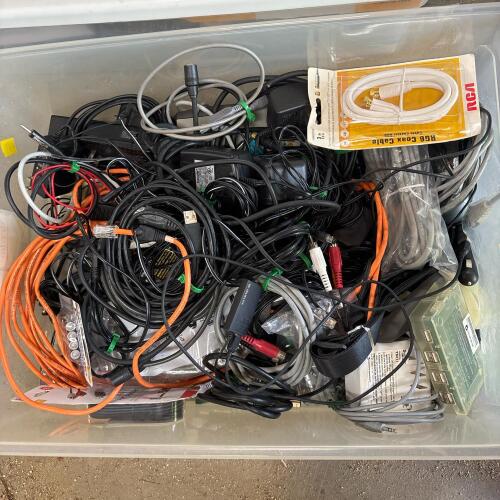 Lot of Electronics, Wires, and Cables