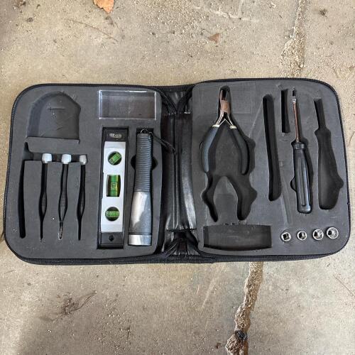 Multi-Piece Household Tool Kit in Zippered Case