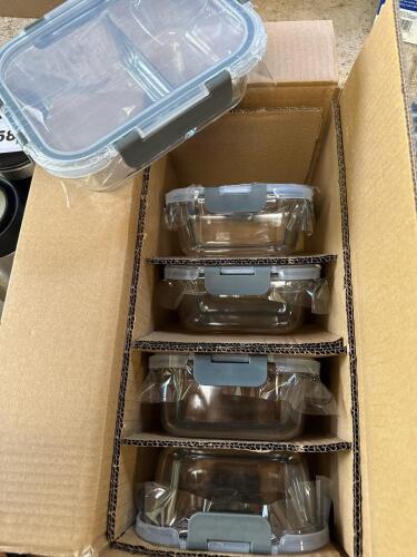MCIRCO Glass Meal Prep Containers with 2 Compartments