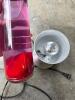 Silver Base Lava Lamp with Red Wax - 3
