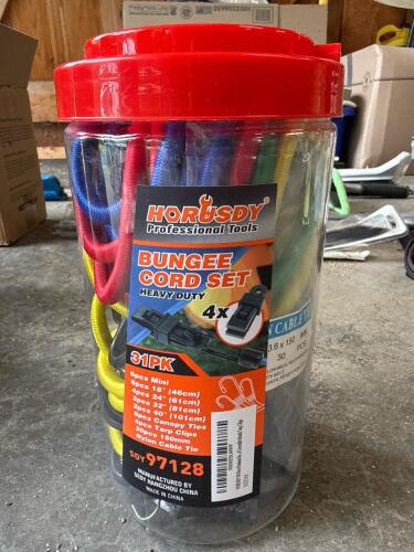 Horusdy Bungee Cord Sets Heavy Duty 31 Pack