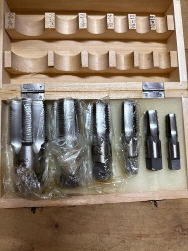 Tap Set in Wooden Case