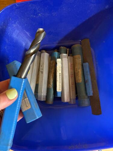Assorted Large Metal Drill Bits