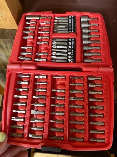 Craftsman Driver Bit Set in Red Case