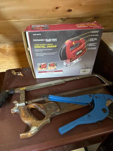Chicago Electric Orbital Jigsaw, Hacksaw, Hand Saw, Pipe Cutter