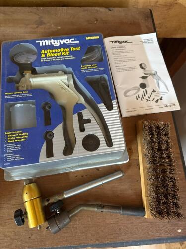 Mityvac MV8000 Automotive Test & Bleed Kit, Brass Torch Attachment, Wire Brush