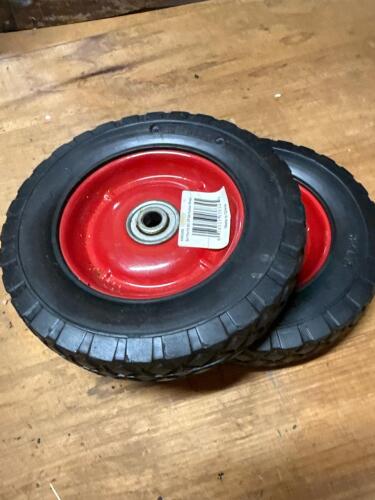 Utility Cart Wheels with Steel Hubs, 8x1.75 Pneumatic Tires
