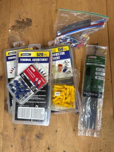 Electrical Terminal and Connector Assortments with Cable Ties