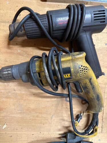 DeWalt DW235G 1/2-Inch VSR Drill and Craftsman Heat Gun