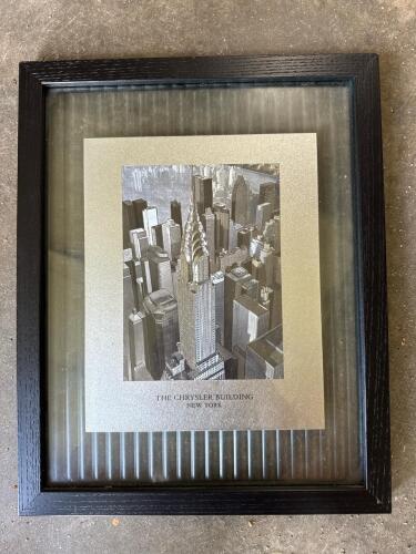 12"x15" Framed Chrysler Building New York Art Deco-Style Wall Art