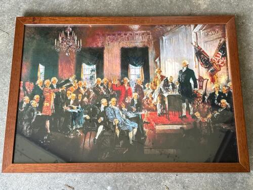 20"x14" Signing of the Declaration of Independence Wall Art