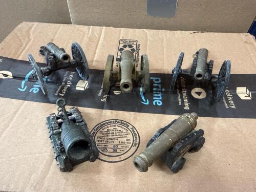 Vintage Metal Cannon Miniatures