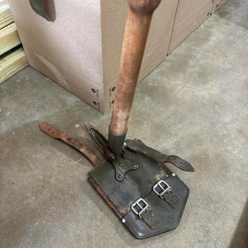Vintage Military Folding Trench Shovel
