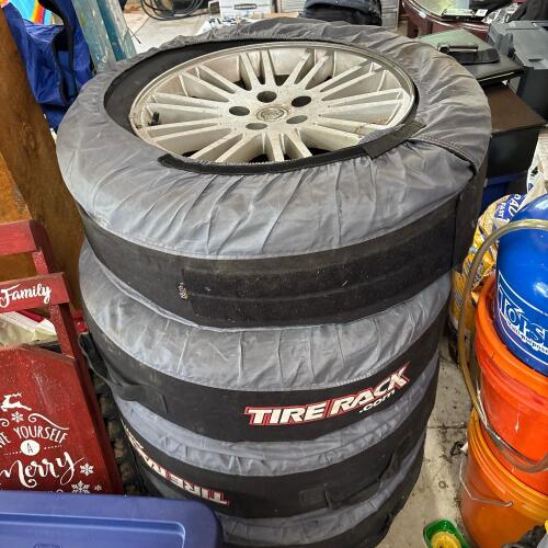 Set of 4 Goodyear Tires with Chrysler Alloy Wheels